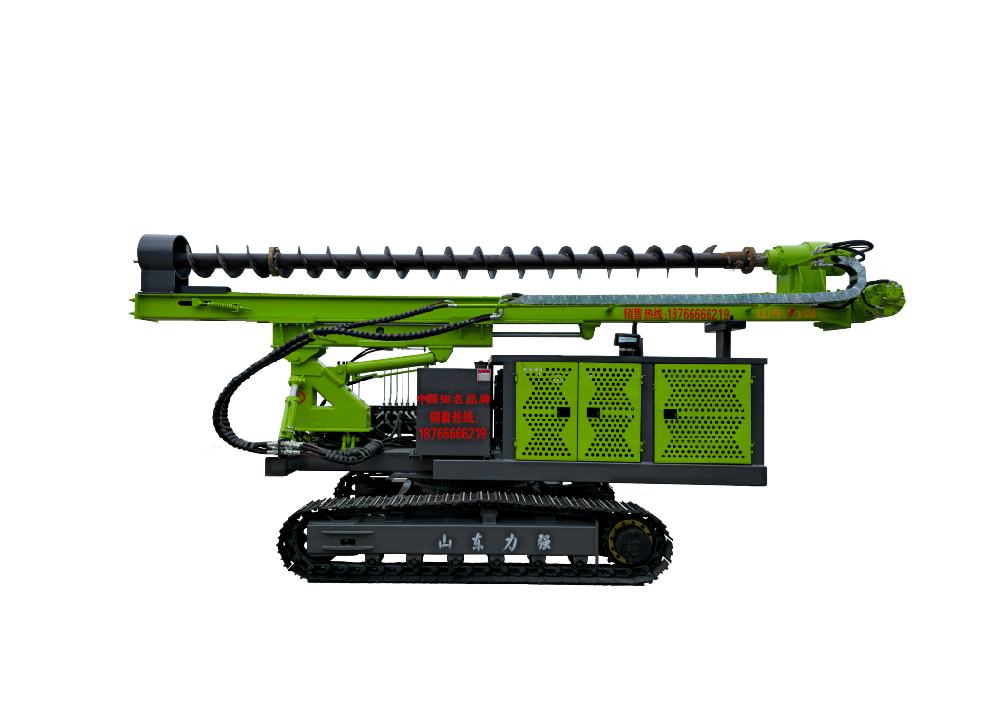 履带长螺旋油电两用打桩机